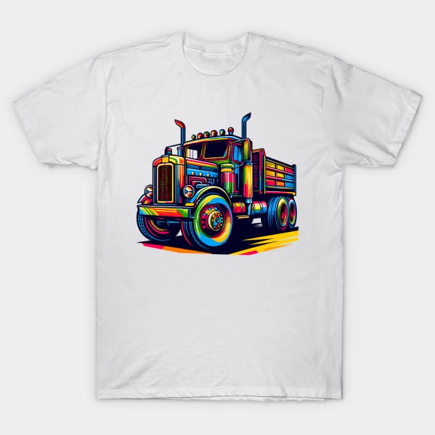 Semi Truck T-Shirt by Vehicles-Art